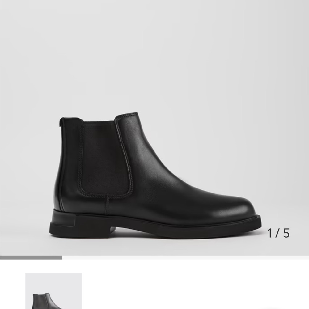 Camper Iman Black Leather Chelsea Boots for Women Brand New